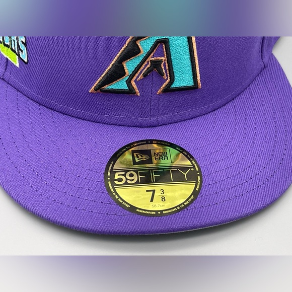 Arizona Diamondbacks Stateview 59FIFTY Fitted Hat Purple 7 3/8 New Era $50 NEW - Picture 8 of 12
